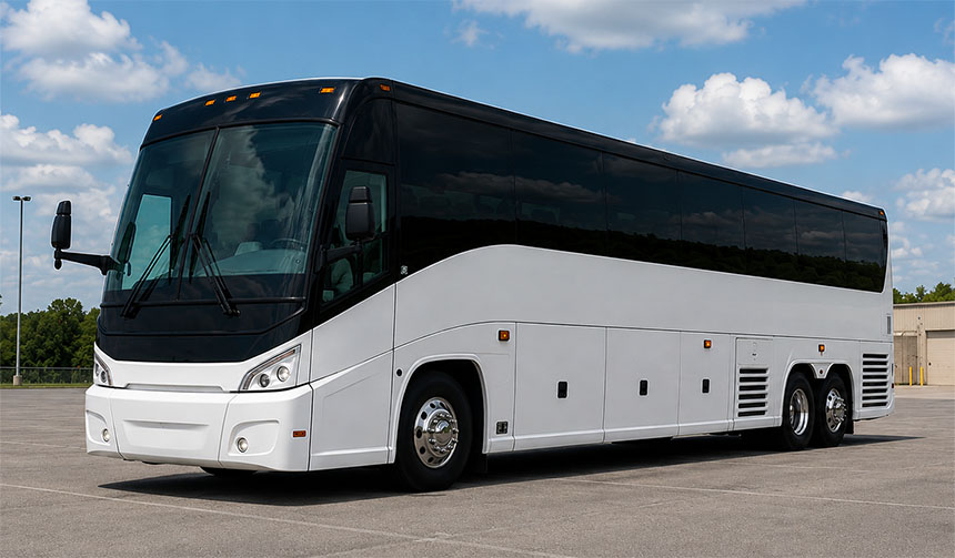 56-passenger charter bus available in Torrance, CA